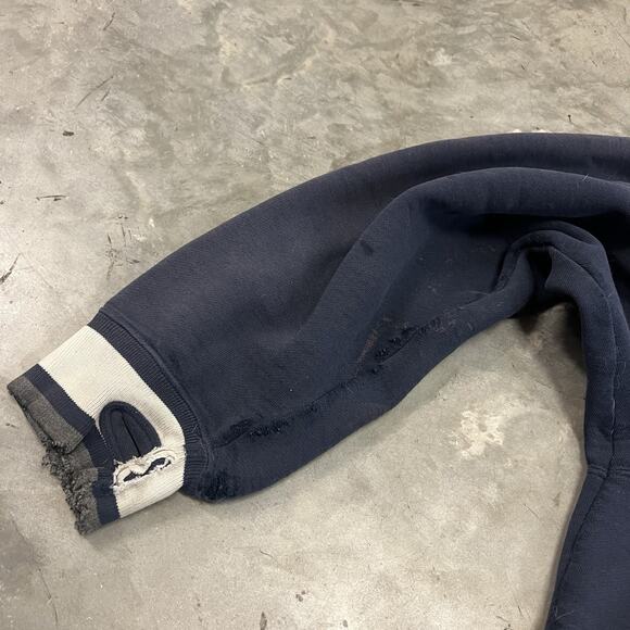 VTG Y2K FOX RACING Hoodie Mens Size XL Sweatshirt Distressed BMX Skater Blue - Picture 9 of 12